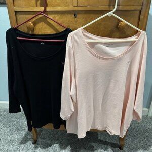 Set of 2 Tommy Hilfiger 3/4 Sleeve Shirts, Women's Size 3XL.  Good Condition